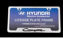 2013 Hyundai Genesis Coupe License Plate Frame