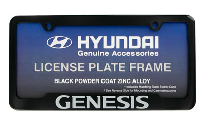 2012 Hyundai Genesis Genesis License Plate Frame - Black 00402-51923