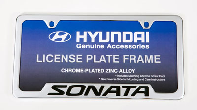 2013 Hyundai Sonata License Plate Frame 00402-31916