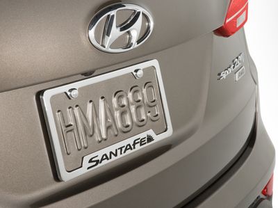 2017 Hyundai Santa Fe Sport License Plate Frame - Santa Fe 00402-31930